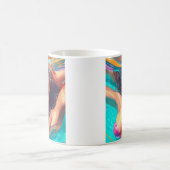 Mug Belle Femme sous l'eau AI Art (Centre)