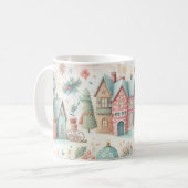 Mug Belle Festive Maison Village Vintage Noël (Devant gauche)
