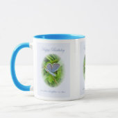 Mug Belle-fille Anniversaire Bleu Papillon (Gauche)