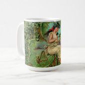 Mug Belle fille avec Shamrock (Devant gauche)