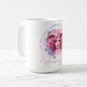 Mug Belle Fille Bélier Avec Traits (Devant gauche)