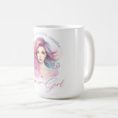 Mug Belle Fille Cancer Avec Traits (Devant droit)