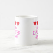 Mug Belle-Fille-Cinq Coeurs (Centre)