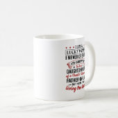Mug Belle-fille d'un père de famille d'enfer (Devant droit)