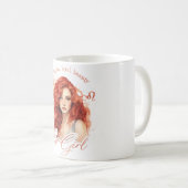 Mug Belle Fille Léon Avec Traits (Devant droit)