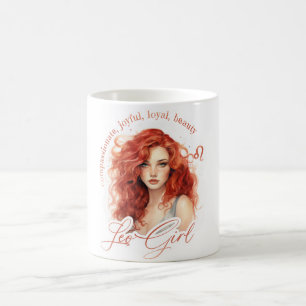 Mug Belle Fille Léon Avec Traits