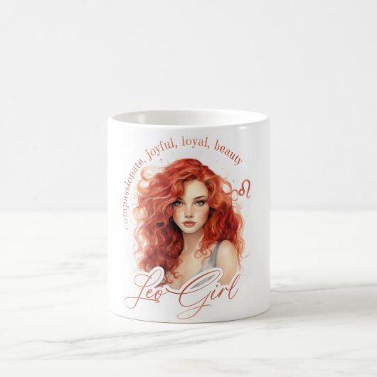 Mug Belle Fille Léon Avec Traits (Centre)