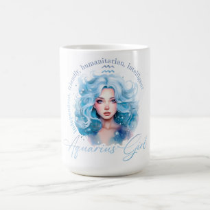 Mug Belle Fille Verseau Avec Traits