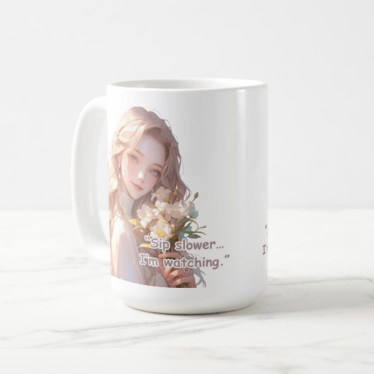 Mug Belle Fleur d'Anime (Devant gauche)