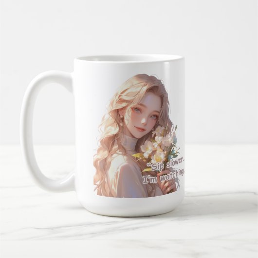 Mug Belle Fleur d'Anime (Gauche)