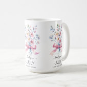 Mug Belle Fleur de Mois de Naissance/Narcisse/Mars (Devant droit)