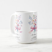 Mug Belle Fleur de Mois de Naissance/Narcisse/Mars (Devant gauche)