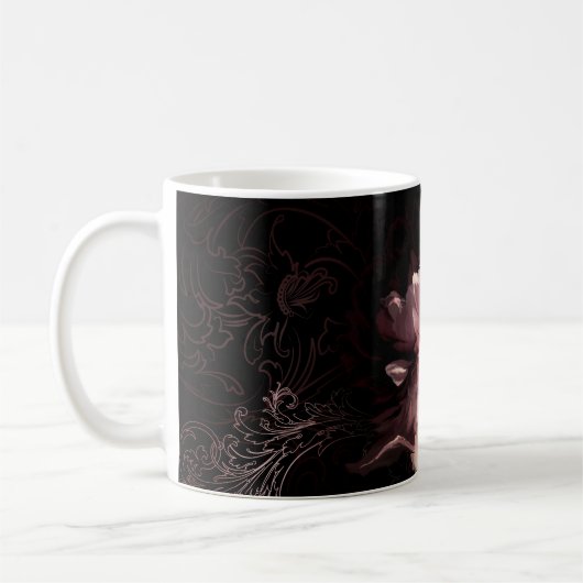 Mug Belle fleur de pivoine (Gauche)