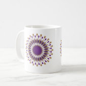 Mug Belle Fleur Lotus Design Violet (Devant gauche)