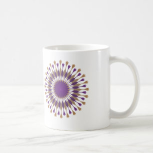 Mug Belle Fleur Lotus Design Violet