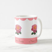 Mug Belle Fleur Rose (Devant droit)