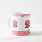 Mug Belle Fleur Rose (Devant gauche)