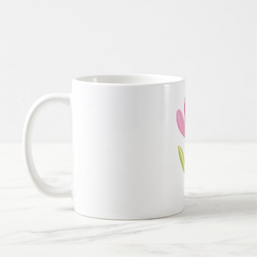 Mug Belle Fleur rose (Gauche)