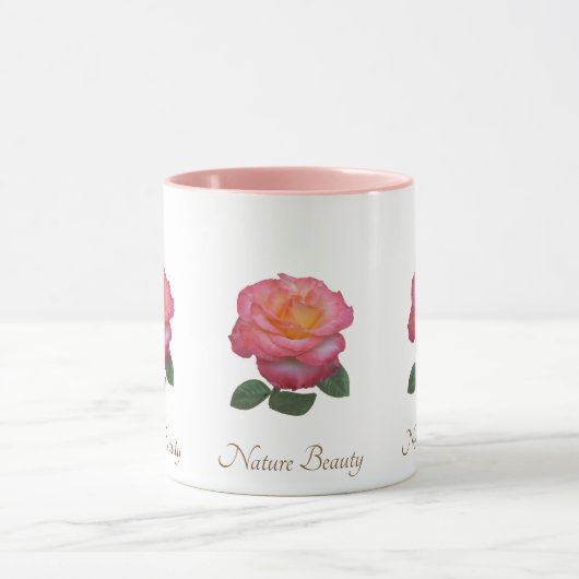 Mug Belle Fleur Rose (Centre)