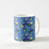 Mug Belle Fleurs Fille Bleue Printemps Romantique (Devant droit)