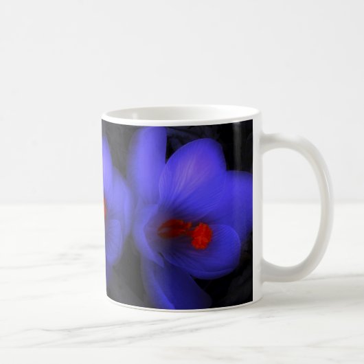 Mug Belle floraison de crocus bleu pourpre (Droite)
