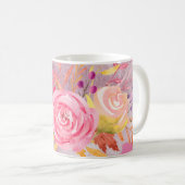 Mug Belle florale rose (Devant droit)