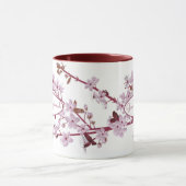 Mug Belle florale rose cerise fleurs sur mesure (Centre)