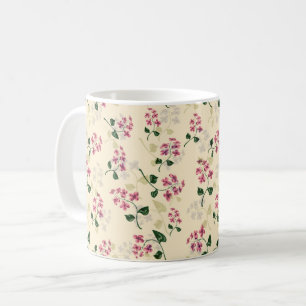 Mug Belle florale sans couture motif oubli-me-non pi