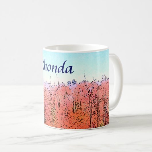 Mug Belle forêt d'orange (Devant droit)