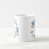 Mug Belle frêne bleu cendré Floral Anniversaire (Centre)