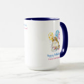 Mug Belle Illustration Crazy Cat Lady Customisée (Devant droit)
