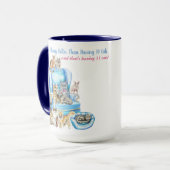 Mug Belle Illustration Crazy Cat Lady Customisée (Devant gauche)