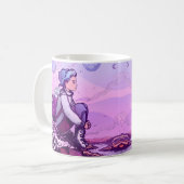 Mug Belle illustration de fille (Devant gauche)