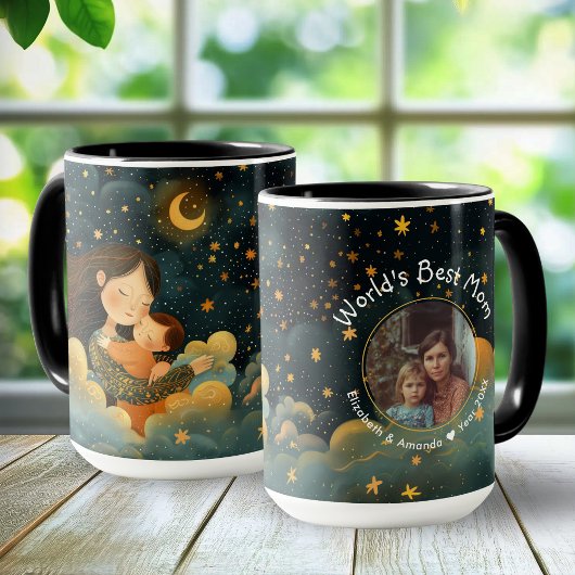 Mug Belle illustration de Mère & Enfant | Fête des mèr