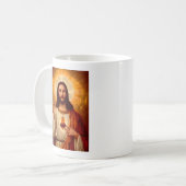 Mug Belle image religieuse Sacré Coeur de Jésus (Devant gauche)