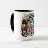 Mug Belle Inspiration Focus sur ce qui compte (Devant gauche)