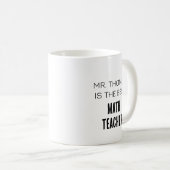 Mug Belle Journée Pour Apprendre Prof De Maths (Devant droit)