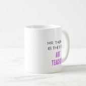 Mug Belle Journée Pour Apprendre Professeur D'ART (Devant droit)