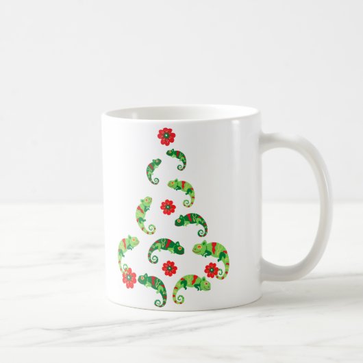 Mug Belle Lizard Vert Arbre de Noël (Droite)