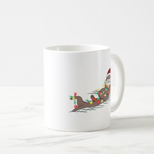 Mug Belle Loupe de Noël (Devant droit)
