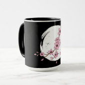 Mug Belle lune de fleurs de cerisiers (Devant gauche)