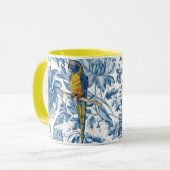 Mug Belle Macaw Peinte à la main en voie de disparitio (Devant gauche)