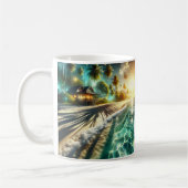 Mug Belle maison de plage Sunset à thème (Gauche)