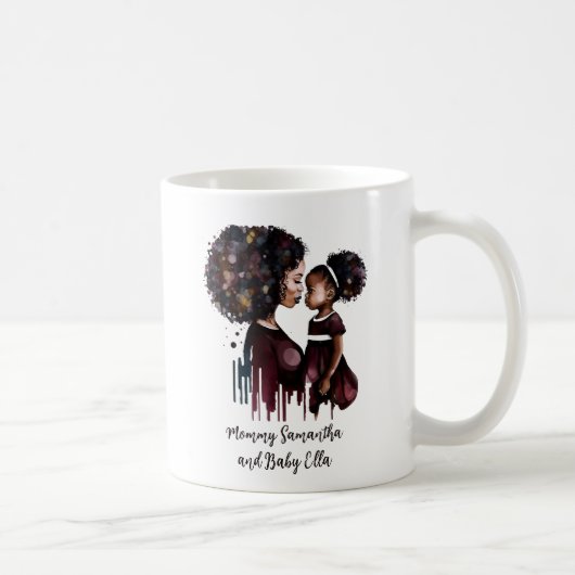 Mug Belle maman et fille noire (25) (Droite)