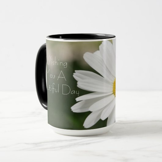 Mug Belle marguerite Fleurs (Devant gauche)