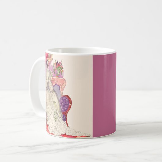 Mug belle mariée dans une belle robe (Devant gauche)