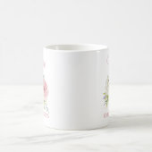 Mug Belle mariée de fleurs d'aquarelle (Centre)