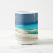 Mug Belle Mer Turquoise Photographie Tropicale (Centre)