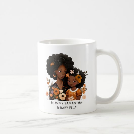 Mug Belle mère et fille noire (16) (Droite)