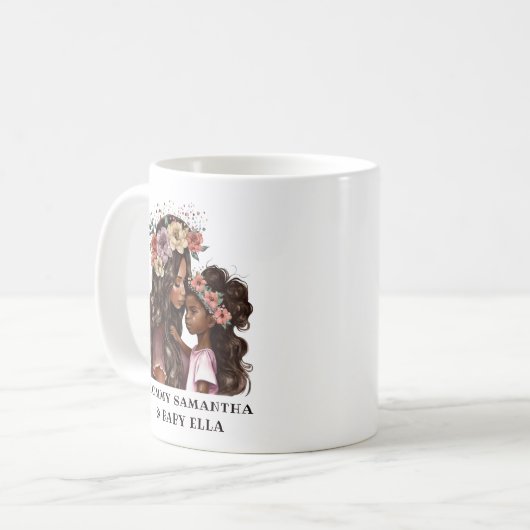 Mug Belle mère et fille noire (2) (Devant gauche)